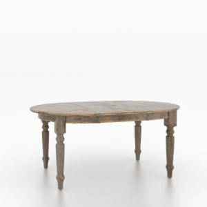 Champlain Mist Grey Oval Table by Canadel-0