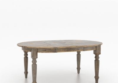 Champlain Mist Grey Oval Table by Canadel-0