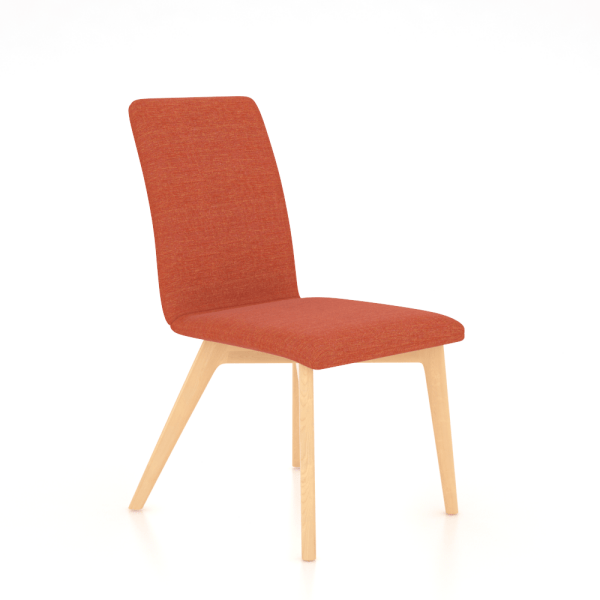 Downtown Natural Washed Side Chair with UQ Fabric