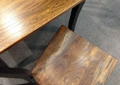 Elm Wood Tabletop and Seat