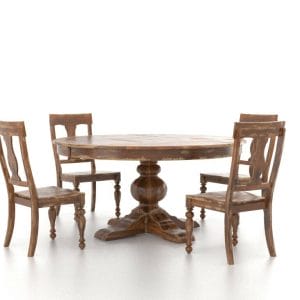60" Round Spice Washed Champlain Set by Canadel-0
