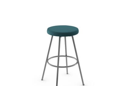 Hans 42504 Backless Stool with Upholstered Seat by Amisco-0