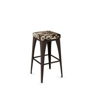 Upright 42564 Non Swivel Backless Stool with Upholstered Seat By Amisco-0